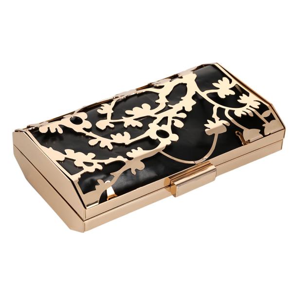 Flowers Pattern Hollow Out Wedding Bag Frame 18.5*10.7cm