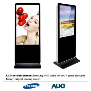 Black TFT Digital Advertising LCD Screens 43 Inch With I3 I5 I7 PC CPU