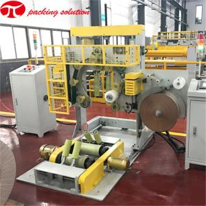 90r/Min Vertical Aluminum Coil Wrapping Machine Ring Speed Automatic PLC Program