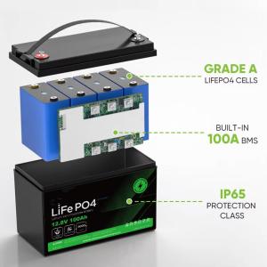ODM 12v LFP Lifepo4 Lithium Battery 100ah 200ah 6000 Cycle