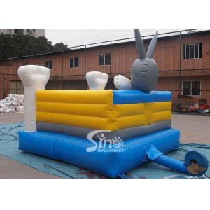 Toddler kids indoor small rabbit bouncy castle meeting with EN14960 certificate