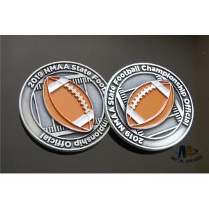 Football Championship Coins Two Sides Custom Design And Soft Enamel