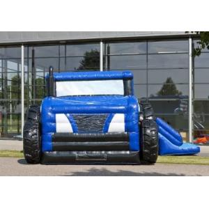 Car Theme Commercial Inflatable Slide Dry Bouncy Games Backyard Party