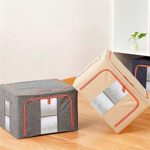 Cubby Underbed Fabric Household Storage Containers With Lid Foldable Multiscene