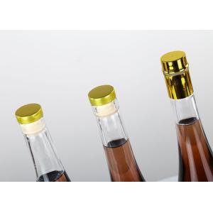 Custom Empty Glass Wine Bottles With Cork High Grade Modern Design