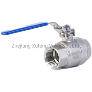 Straight Through Type 2PC Ball Valve with Flanged Connection and Floating Ball