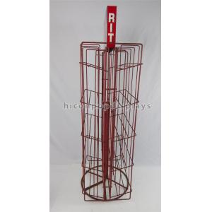 Metal Hair Color Tinned Dye Accessories Display Stand Double Sided Custom