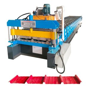 China Three Peaks 820 Roofing Sheet Roll Forming Machine For Afira Market Good Quality  on sale