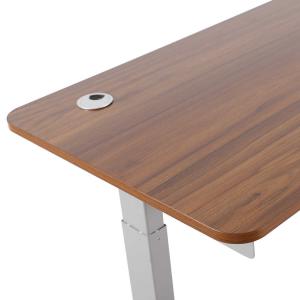 Brown 33.73lbs Electric Adjustable Computer Table / Study Computer Desk