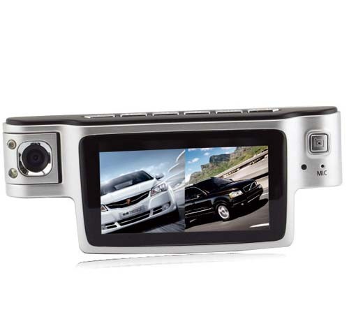 Quality X9000 Dual Lens Car DVR H.264 1280*720P HD HDMI External IR Rear Camera Novatek CPU G-Sens wholesale