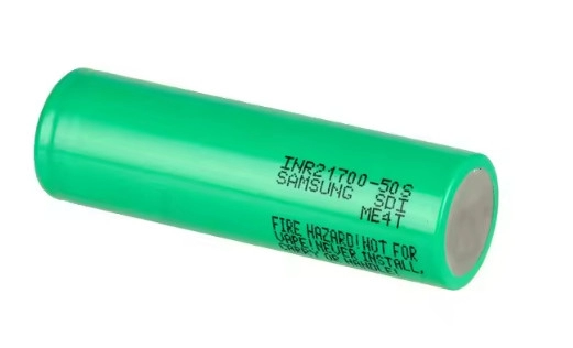 Rechargeable 21700 High Drain Lithium Battery 3.6V 5000mAh Max 45A Discharge