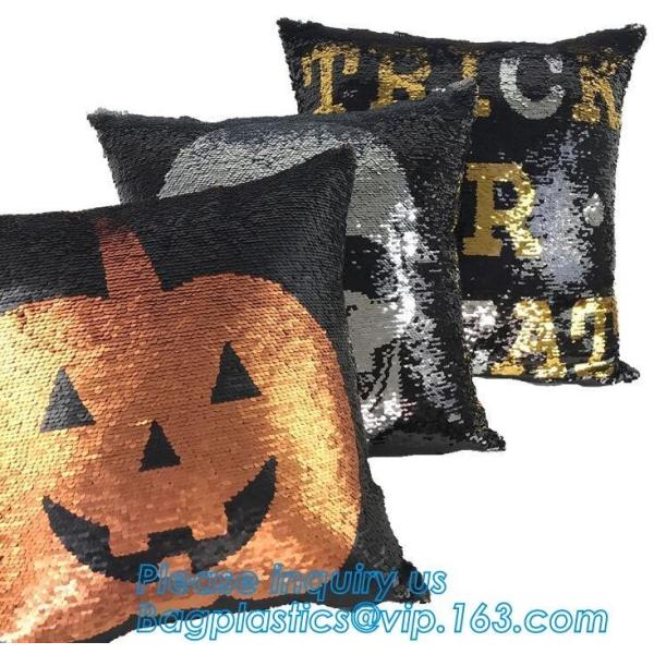 Cushion cover decorative Sequin pillow,Mermaid reversible sequin pillow cover