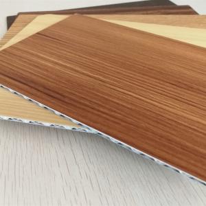 China 4mm Thick Wood Grain Aluminum Core Panel For Indoor Outdoor Decoration on sale