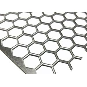 Hexagonal Hole Sheet Perforated Metal Mesh Stainless Steel
