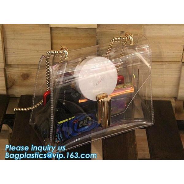 Sling Shoulder Clear PVC Crossbody Bag, PVC hand bag Asia Ladies Shoulder Bag, Shoulder Tote Pouch Clear PVC Beach Bag W
