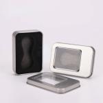 Rectangular Metal Tea Tin Packaging Round Can Container Empty Jar Lid Custom