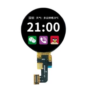 China 1.32 Inch Round TFT Display 360x360 QSPI Interface 450CD/M2 Circular TFT on sale