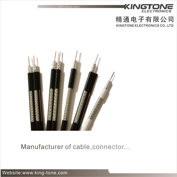 67% AL Braid Tri-Shield RG59 Coaxial Cable 20 AWG CCS CMR Rated PVC for CATV