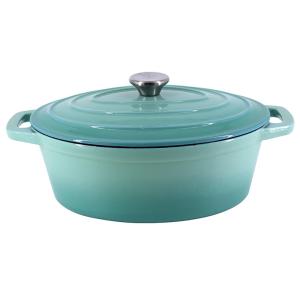Cheap Rust Proof Enamel Coating Cast Iron Braiser With Lid for sale