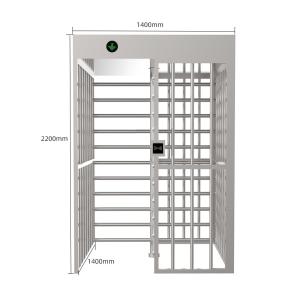 SUS304 Stainless Steel Access Control Turnstiles Full Height Gate