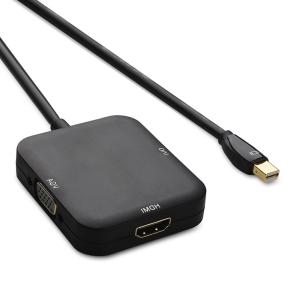 ROHS customize Mini DisplayPort to HDMI/DVI/VGA Adapter lvds cable