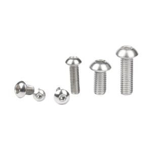 Plain Finish Stainless Steel Beveled Flat Head Hexagonal Allen Screws M2 M3 M4