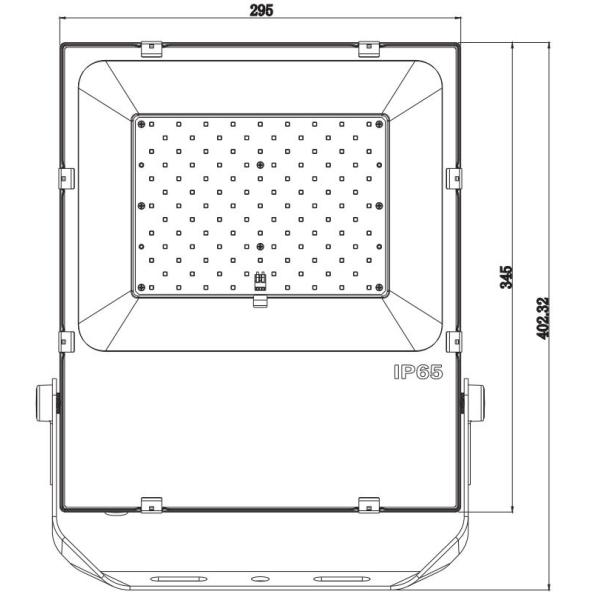 120D Building 19500LM Black Waterproof LED Flood Lights