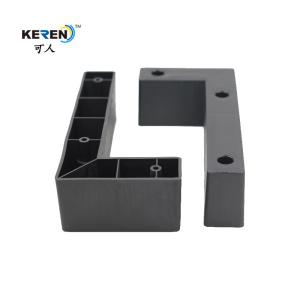 KR-P0198 Corner L Shaped Furniture Legs 60mm Height For Sofa Frame Reduce