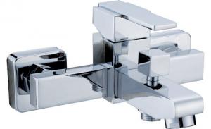 China Polished Wall Mounted Bathtub Mixer Taps for Bathroom , Single Handle Shower Faucet on sale