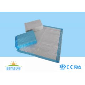 China Blue / White Disposable Bed Pads , Incontinence Hospital Absorbent Pads on sale