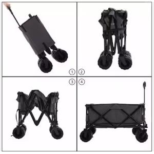 Convenient Camping Trolley Foldable Beach Wagon Carts