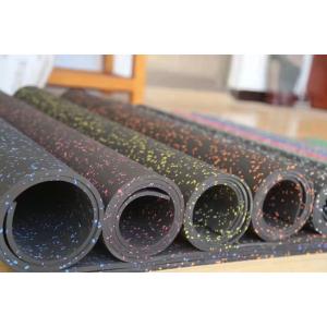 Indoor and Outdoor 20mm Heavy Duty Recycled Rubber Rolls Flooring with Colored