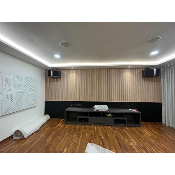 Quality Home Theater Linear Timber Grooved Acoustic Panels Sound Absorption Building Material wholesale