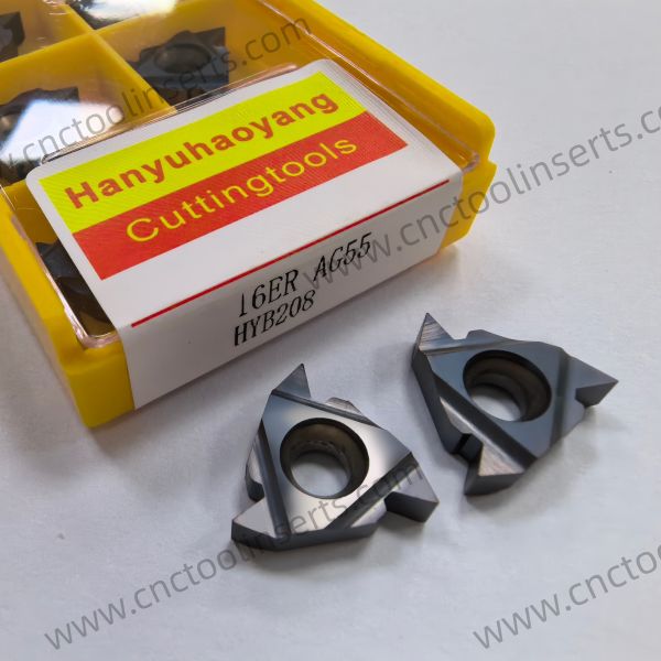 Standard CNC Threading Insert Model 16ER AG55 with PVD Coating HYB208 Suitable