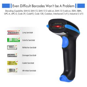 Laser Hand Held 1D Barcode Scanner Reader 2.4G Cordless YHD-5700LW