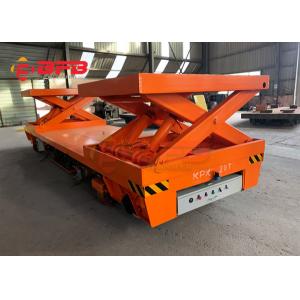 China OEM Dc Motor 50T Hydraulic Lifting Transfer Cart Steerable on sale