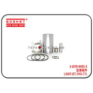 China 5-87814403-3 5878144033 Engine Cylinder Liner Set For ISUZU 4JA1T 4JJ1 TFR on sale