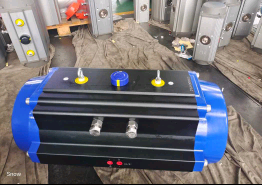 ISO5211 No Noise Rack Pinion Pneumatic Actuator For Rotary Valve