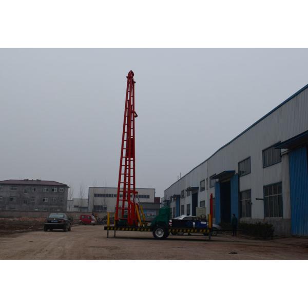Trailer Mounted Water Well Drilling Rigs / Truck Mounted Rotary Drilling Rig