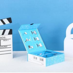 Matt Lamination Consumer Electronics Packaging Eco Friendly Paper With Hook