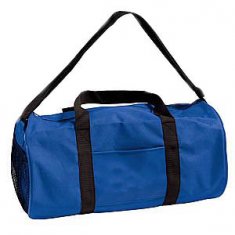 Polyester Duffel Bag Travel Sports Roll Up Garment Bag with Vinyl Storage Pocket