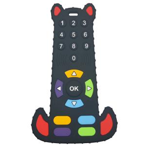 BPA Free Silicone Baby Teether TV Remote Control Shape Food Grade Soft Teething