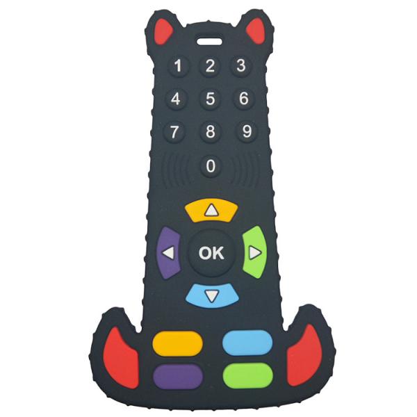 BPA Free Silicone Baby Teether TV Remote Control Shape Food Grade Soft Teething