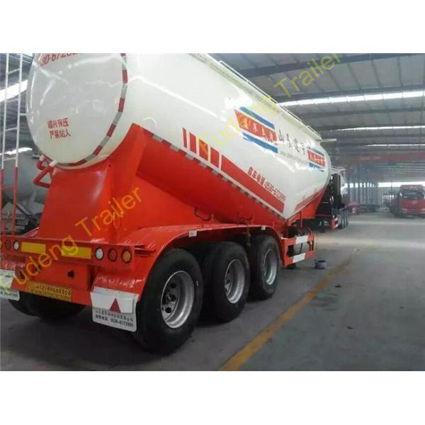 55cbm 3 Axle Dry Bulk Cement Truck Powder Transport Tanker Semi Trailer for Uganda