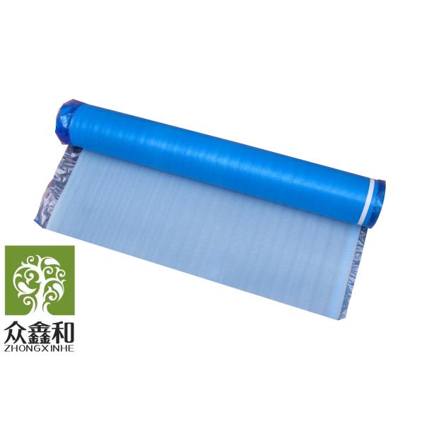 Quality 2mm Laminate Floor Underlay Noise Reduction Blue Foam Underlayment With PE Film wholesale