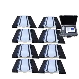 Portable Axle Load Scales Powered By DC 12V Lithium Battery With Touch Screen