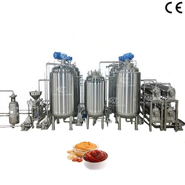 Quality Efficient Peanut Butter Processing Line Peanut Butter Processing Equipment with dual-stage grinding capabilities wholesale