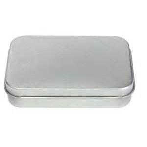 Customized Non-Toxic Printed Rectangular Metal Tin Box With Sliding Lid