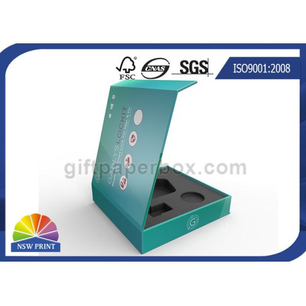 Quality Matte Lamination Magnet Closure Rigid Gift Box with EVA Foam wholesale