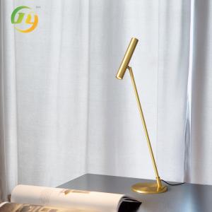 Copper L15*W20*H65cm Simple Nordic Bedroom Gold Study Bedside Table Lamp